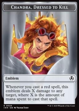 Chandra, Dressed to Kill Emblem // Human Token (R 1/1)
