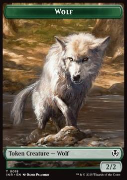 Wolf Token (G 2/2) // Arlinn, Embraced by the Moon Emblem