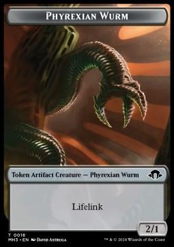 Phyrexian Wurm Token (Artifact 2/1 Lifelink)