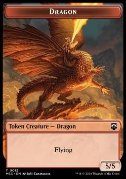 Dragon Token (R 5/5) // Treasure Token (V.1)