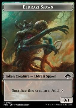 Eldrazi Spawn Token (C 0/1) // Phyrexian Golem Token (A 3/3)