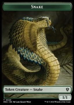 Snake Token (G 1/1) // Morph Token (C 2/2)