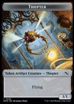 Thopter Token (A 1/1) // Rhino Warrior Token (G 4/4)
