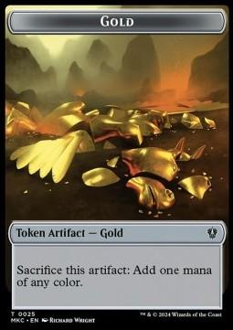 Gold Token // Kobolds of Kher Keep Token (R 0/1)