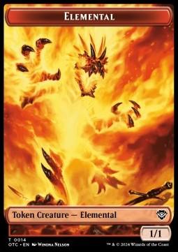Elemental Token (R 1/1) // Soldier Token (A 1/1)