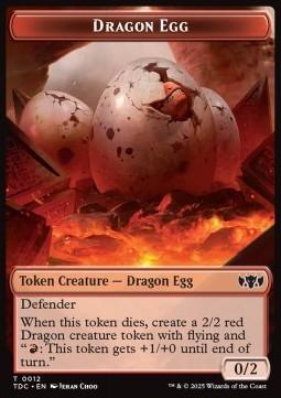 Dragon Egg Token (R 0/2) // Dragon Token (R 2/2)