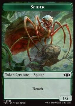 Spider Token (G 1/2) // Bird Token (W 1/1)