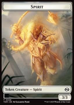 Spirit Token (W 3/3) // Spirit Token (W */*)