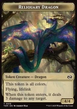 Reliquary Dragon Token (RGW 4/4) // Dragon Token (R 4/4)