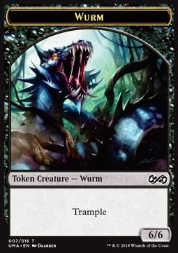 Wurm Token (Black 6/6 Trample)