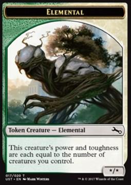Elemental Token (Green and White */*)