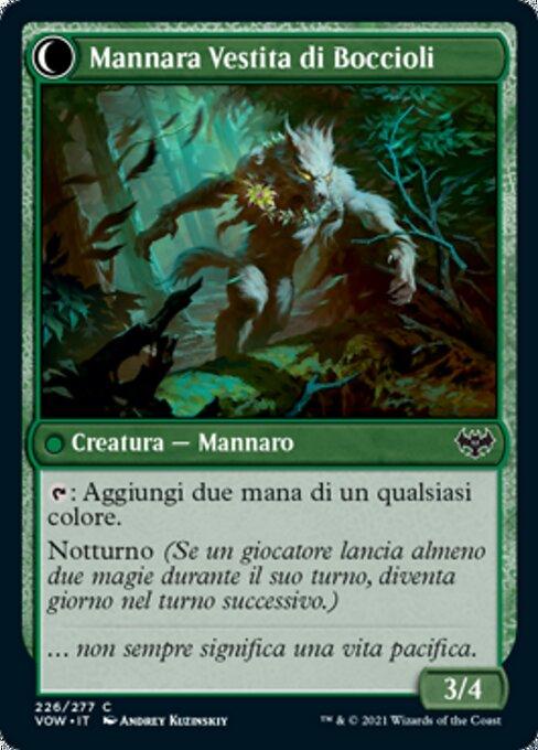 Weaver of Blossoms // Blossom-Clad Werewolf (back)