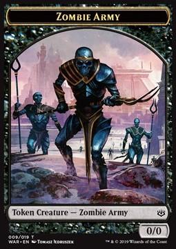 Zombie Army Token (Black 0/0) (V.2)
