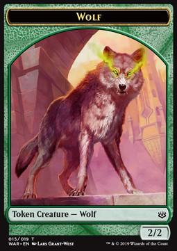 Wolf Token (Green 2/2)
