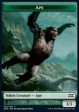 Ape Token (G 3/3) // Elemental Token (GW */*)