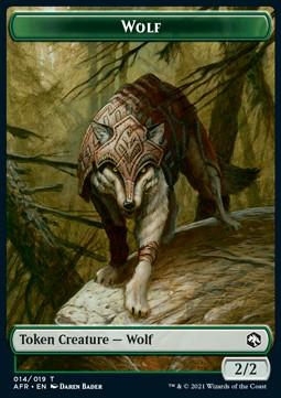 Wolf Token (Green 2/2)