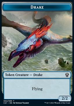 Drake Token (U 2/2) // Elemental Token (UR 4/4)