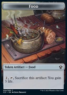 Food Token // Saproling Token (G 1/1)