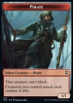 Pirate Token (R 1/1) // Goblin Token (R 1/1 Creatures attack each combat)