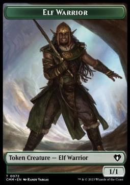 Elf Warrior Token (G 1/1) // Cleric Token (W 2/1)