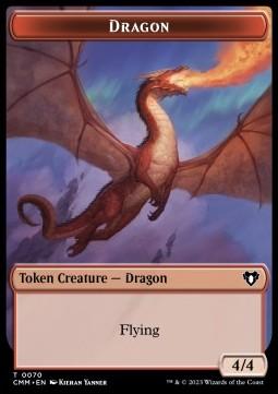 Dragon Token (R 4/4) // Kor Ally Token (W 1/1)
