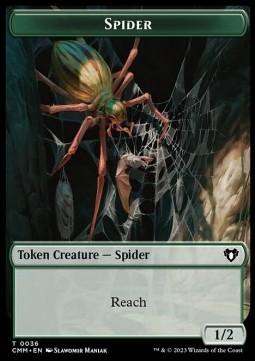 Spider Token (G 1/2) // Human Soldier Token (W 1/1)