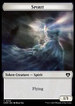 Spirit Token (W 1/1) // Bird Illusion Token (U 1/1)