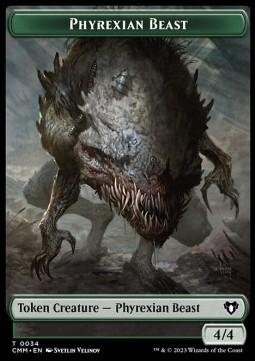 Phyrexian Beast Token (G 4/4) // Spirit Token (WB 1/1)