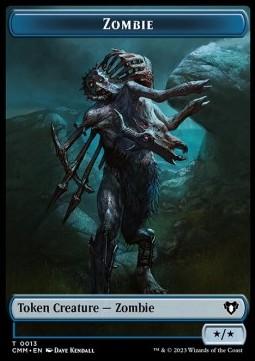 Zombie Token (U */*) // Elemental Token (R 1/1 Haste)