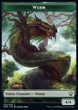 Wurm Token (Green 4/4)