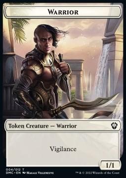 Warrior Token (W 1/1 Vigilance) // Zombie Knight Token (B 2/2 Menace)