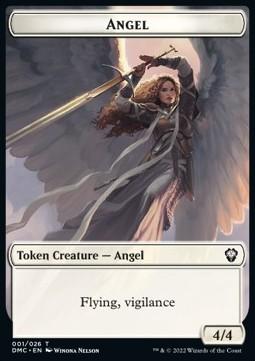 Angel Token (W 4/4 Vigilance) // Kavu Token (Gold 3/3)