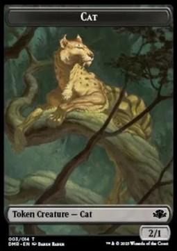 Cat Token (B 2/1) // Elephant Token (G 3/3)