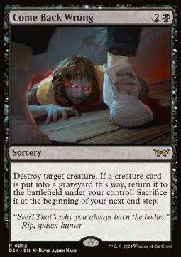 Come Back Wrong (V.1)