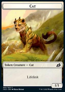 Cat Token (W 1/1 Lifelink) // Human Soldier Token (W 1/1) (V.3)