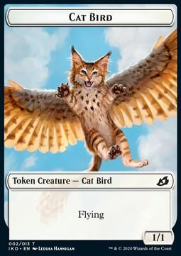 Cat Bird Token (W 1/1) // Human Soldier Token (W 1/1) (V.2)