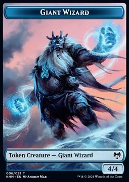 Giant Wizard Token (Blue 4/4)