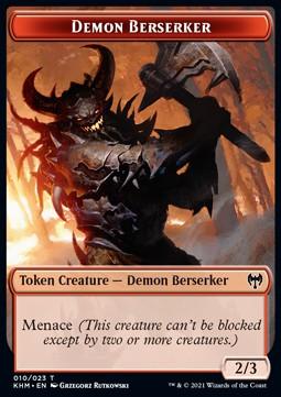 Demon Berserker Token (R 2/3) // Treasure Token