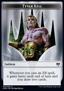 Tyvar Kell Emblem // Dwarf Berserker Token (R 2/1)