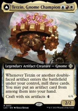 Tetzin, Gnome Champion // The Golden-Gear Colossus