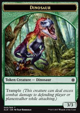 Dinosaur Token (Green 3/3 Trample)