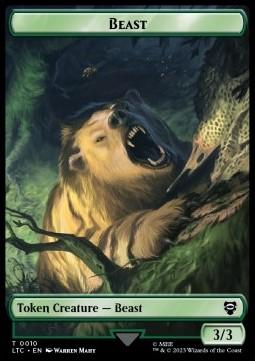 Beast Token (G 3/3) // Treefolk Token (G */*)