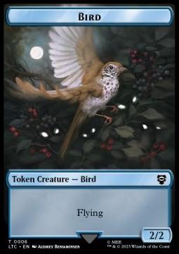 Bird Token (U 2/2) // Elf Warrior Token (G 1/1)