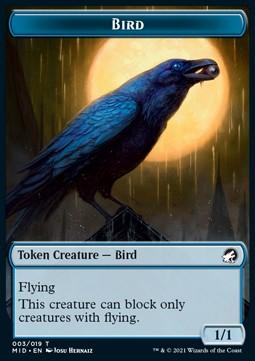 Bird Token (Blue 1/1 only flying)
