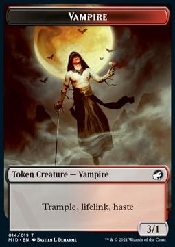 Vampire Token (Black and Red 3/1)