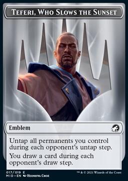 Teferi, Who Slows the Sunset Emblem