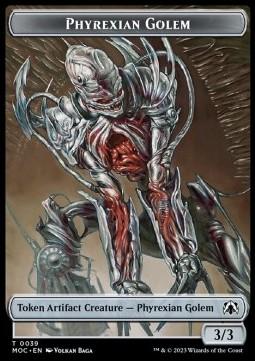 Phyrexian Golem Token (A 3/3) // Phyrexian Horror Token (A */*)
