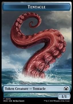 Tentacle Token (U 1/1) // Human Token (R 1/1)