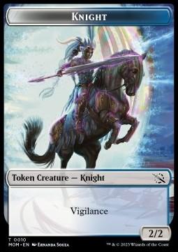 Knight Token (White and Blue 2/2)