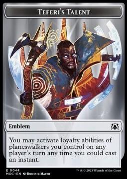 Teferi's Talent Emblem // Elemental Token (UR 1/1)